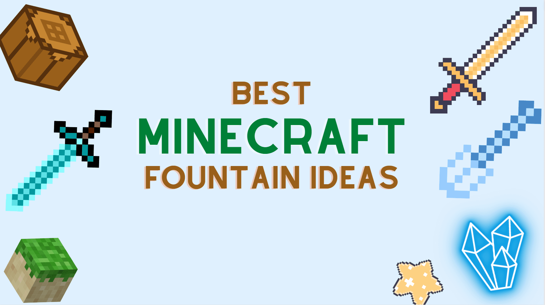 minecraft fountain ideas